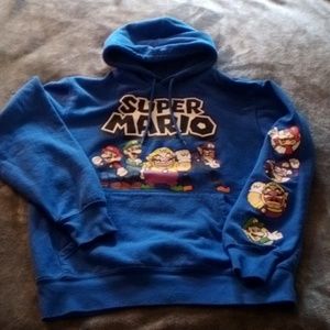 SUPER MARIO LIKE NEW MED MENS HOODIE